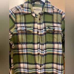 Abercrombie flannel, kids XL